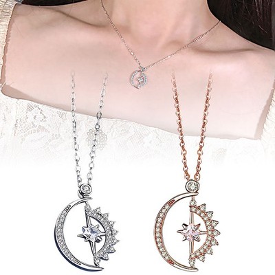 My Badass Squad Necklace -We Always Have Each Other's Back Sun Star and Moon OY