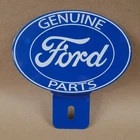 Vintage Ford Genuine Parts Metal License Plate Topper Sign Advertising