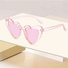 Pink Heart Shaped Sunglasses Cat Eye Love Shaped Sunglasses Summer Trendy