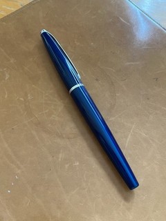 Cross ATX Rollerball pen blue chrome trim