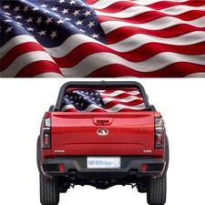 65x22 in American Flag Decals for Trucks SUV American Flag Window Decal, Clas...