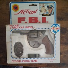 Coibel Ranger Toy Cap Gun Spain Vintage Revolver - diecast Action F.B.I.