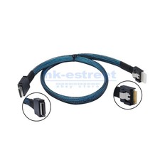 50CM SFF-8654 Slimline SSD Data Active to OcuLink PCIe SFF-8611 4i Cable