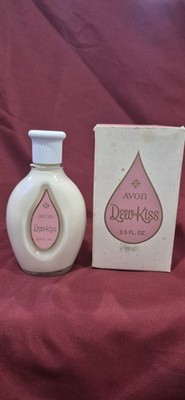 Avon Dew Kiss 3.5 Fluid Ounces Moisturizing Lotion New Old Stock Full 1970's 
