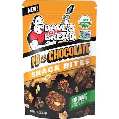 Dave's Killer Bread Pb Chocolate Organic Snack Bites 72 Oz Whole Grain Treat