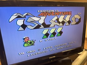 B-416 VINTAGE ORIGINAL NINTENDO NES ADVENTURE ISLAND 3 VIDEO GAME 