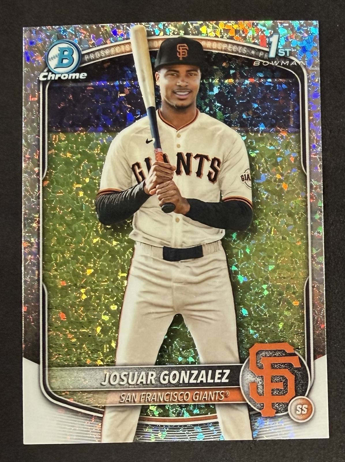 2025 Bowman Chrome Josuar Gonzalez Mini Diamonds Refractor 1st Prospect #BCP-153