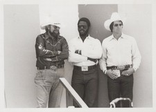 Charlie Daniels Earl Campbell Walt Garrison Charlotte 1981 - Himes Estate Photo