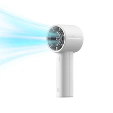 JISULIFE Handheld Turbo Fan Life10s, 5000mAh Rechargeable Portable Fans,Up to 28