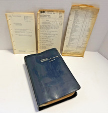 1971 IBM Field Engineering Handbook System/360 S229-3169-3 Tabs, Notes  Binder