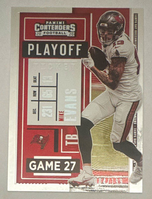 Panini 2020 Contenders Mike Evans Playoff Ticket #15 Buccaneers 004/199
