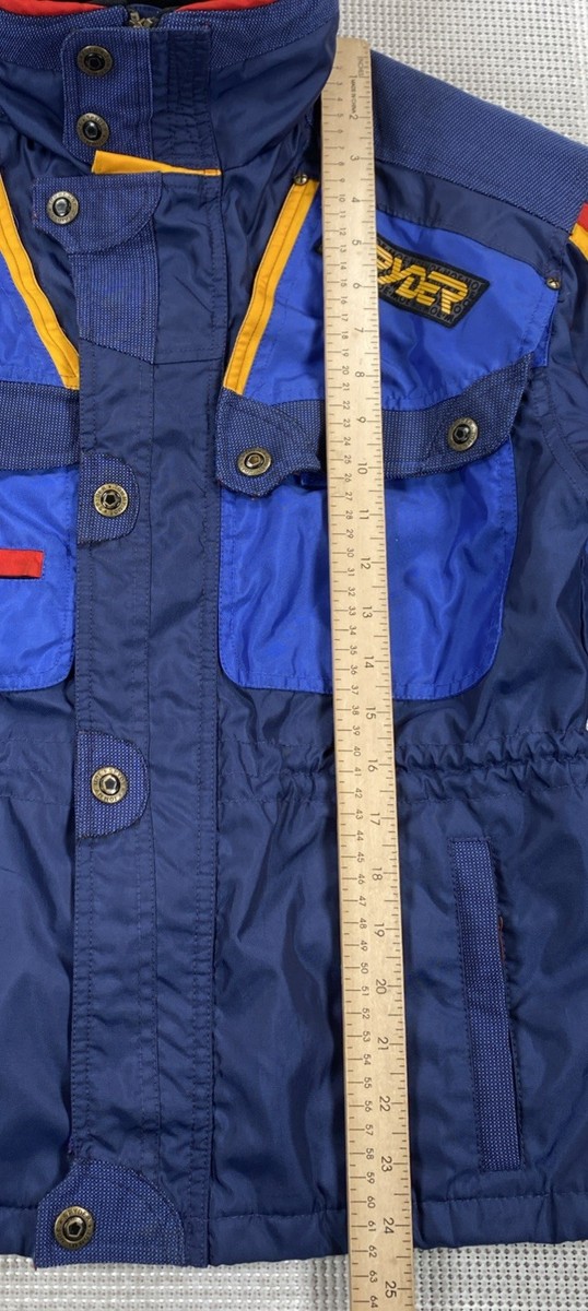 Vintage Spyder Moe Ski Jacket Blue Kids Cadet Size 12 Packable