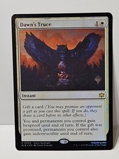 Dawn's Truce Bloomburrow MTG Magic the Gathering FOIL Promo Pack Card Stamped