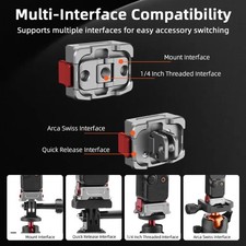 Camera Charging Dock Adapter Base Foldable Design Secure Mounting For POCKET3