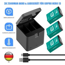3x 2500mAh JH-GP13 Akku Für Gopro Hero 13 Bl...