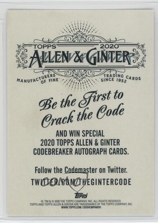 2020 Topps Allen & Ginter's Ad Cards Crack the Code | eBay