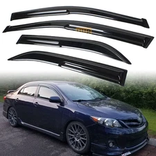 For 2009-2013 Toyota Corolla Sedan JDM Mugen Style Window Visor Vent Rain 