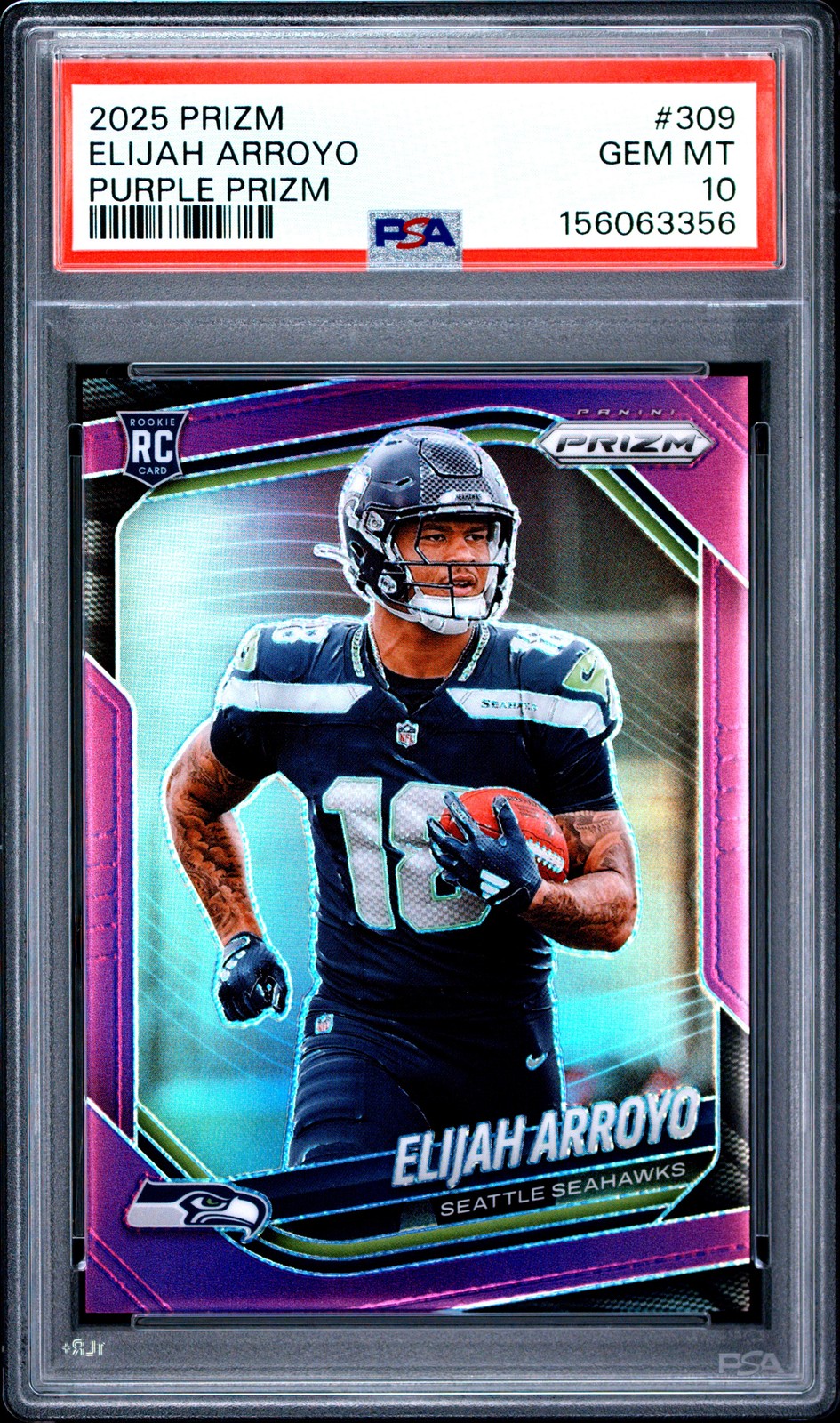 Elijah Arroyo Panini Prizm #309 Purple