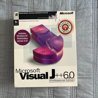 Microsoft Visual J++ 6.0 Professional Edition full vintage complete in the box