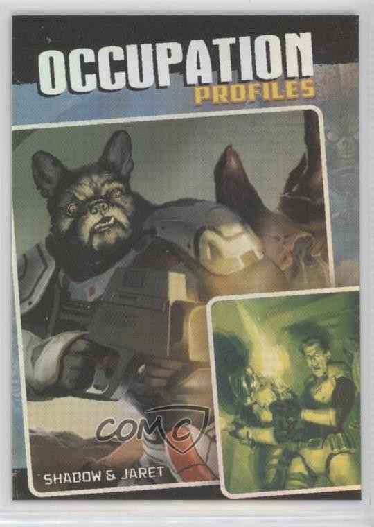 2015 Topps Mars Attacks: Occupation Profiles Rainbow Foil 1/1 Shadow & Jaret 1j8