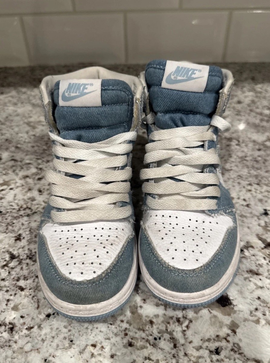 Nike Air Jordan 1 Retro High OG 'Denim' sneaker Child's Size 13c
