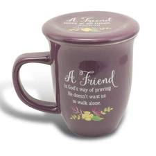 Cathedral Art Abbey Gift (Abbey & CA Gift) 14oz Purple Floral Friend Mug with...