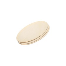 160x80mm Wood Pieces, 3 Pack Unfinished Oval Wood Shapes Wooden Cutouts