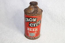 Vintage Rare Iron City Dome Top Beer Can-With Lid-Read Entire Description