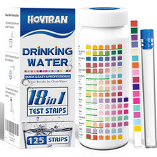 125 Ct Drinking Water Test Strips - Home, Well Water Testing Kit for Lead, Hardn