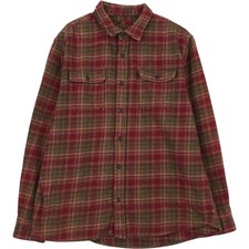Used Orvis long-sleeved flannel check shirt men's size XL equivalent