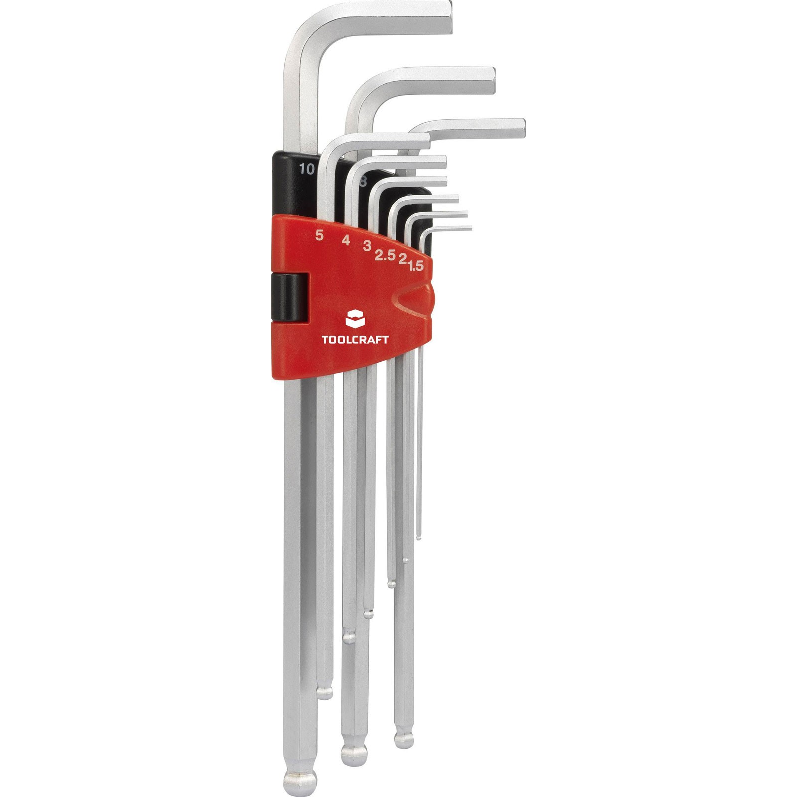 Toolcraft HexSpezial Allen Key Set 9-Piece 1.5-10mm Hex Screws