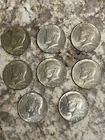 Lot of 8 - 40% Silver  Kennedy 1/2 Dollar (1966-1969)
