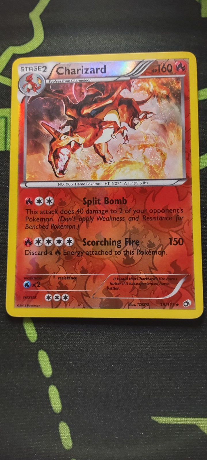 Charizard 19/113 - Reverse Holo - Legendary Treasures - NM - Pokemon TCG