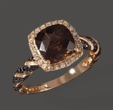 2.55Ct Art Deco Style Lab Created Diamond Engagement 14K Rose Gold Finish Ring