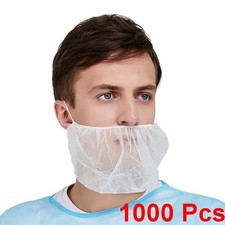 1000 Disposable Beard Nets for Men Full Coverage Beard Covers Breathable Guards