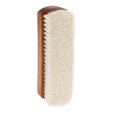 Shoe Cleaning Brush 6"x2" Beech Wood Wool Boot Polish Brushes, White