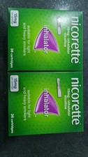 2 x Nicorette 36 Inhalators 15mg  Cartridges