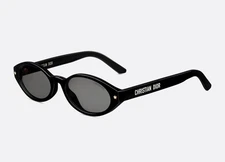 Christian Dior DIORPACIFIC R1I Black Dark Grey Lens Women Sunglasses AUTHENTIC