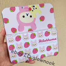 Rare Cute Rilakkuma Strawberry Case for New Nintendo series - Kawaii San-X Cover