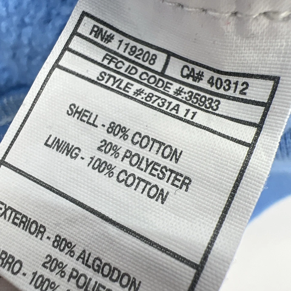 Adidas Originals Denver Nuggets Vtg Hoodie Mens Med Powder Blue Gold Fast Ship!! - Image 4 of 4