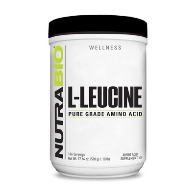 NutraBio 100% Pure L-Leucine - Muscle Recovery & Growth - Naturally Fermented