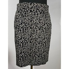 NWT J. McLaughlin Women's Black Metallic Gold Parlor Jacquard Knit Mini Skirt S