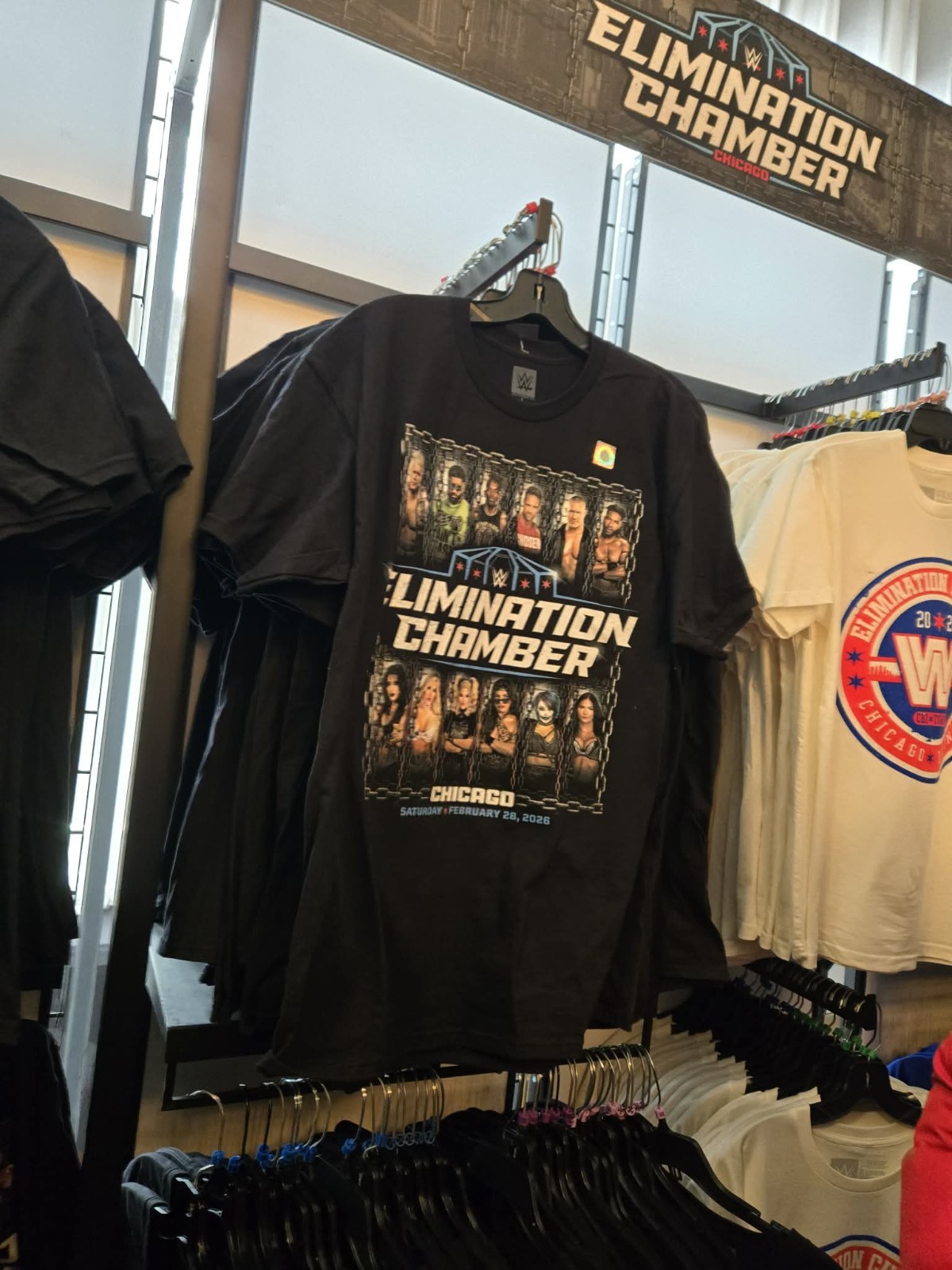 WWE WWF AEW Elimination Chamber I WAS THERE T Shirt Preorder Chicago Cm Punk
