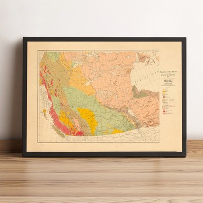Canada Old Map - 1906 Canada Geological Vintage Print (Part 1)