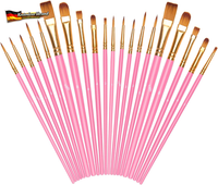 Acryl- Und ÖL-Malpinsel-Set 20 StüCk FüR KüNstler, Verschiedene GrößEn, Langlebi