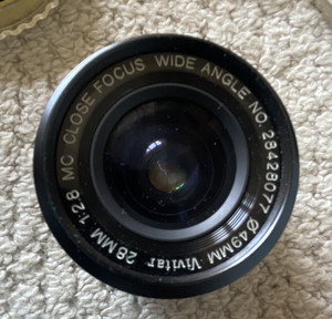 Vivitar 28mm f/2.8 MC Close Focus Wide Angle Manual Lens Canon FD MPN 2842807