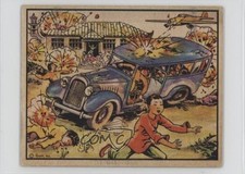 1938 Gum Inc Horrors of War R69 Japanese Airman Bombard Schools In Canton 14ww