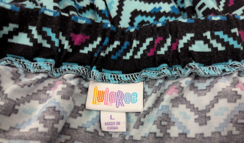 Maxi Falda Lularoe Talla L Amapola en Niveles Azteca Estampado Multicolor 2965 - Imagen 5 de 6