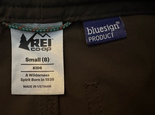 REI Hiking Pants Kids Boys Small / 8 Zip Off Convertible Shorts Cargo Green - Picture 6 of 6