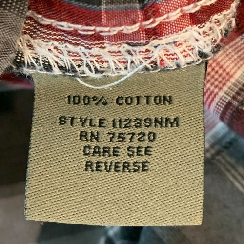 Camisa BKE Perla a Presión XL Calce Ajustado Manga Larga Bolsillos Negra A Cuadros Para Hombre - Imagen 7 de 8